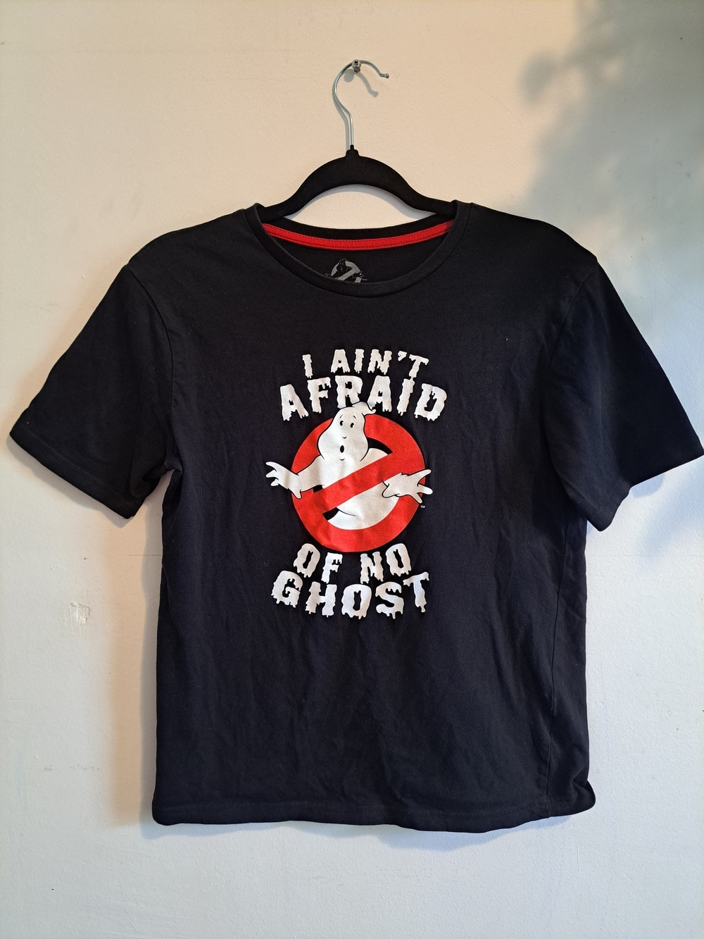 Ghostbusters "I Ain't Afraid of No Ghost" Graphic T-Shirt Youth XL (14–16) Black
